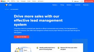 
                            7. Lead Management Software | CRM Sales Leads | Zoho CRM
