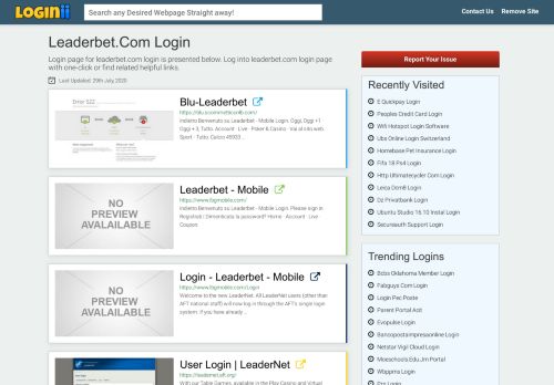 
                            8. Leaderbet.com Login | Accedi Leaderbet.com - loginii