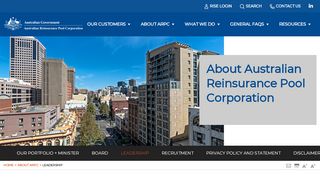 
                            9. Leadership – Australian Reinsurance Pool Corporation