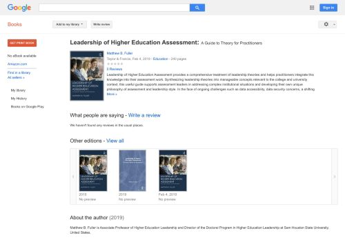 
                            12. Leadership of Higher Education Assessment: A Guide to ...