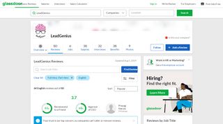 
                            12. LeadGenius Reviews | Glassdoor