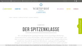 
                            11. Leading Campings - Wirthshof: Camping & Hotel