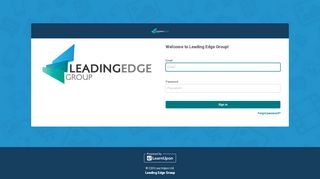 
                            12. Leading Edge Group: Sign in