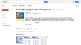 
                            9. Leading & Managing Occupational Therapy Services: An ...