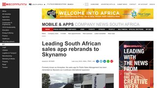 
                            10. Leading South African sales app rebrands to Skynamo