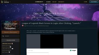 
                            9. League of Legends Black Screen In Login After Clicking,  ...