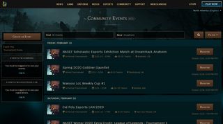 
                            7. League of Legends — Community Events