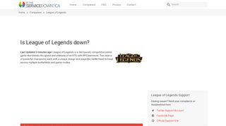 
                            10. League of Legends down? - Is The Service Down? Canada