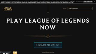 
                            4. League of Legends Download | EU West