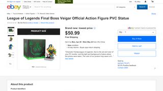 
                            11. League of Legends Final Boss Veigar Official Action Figure PVC ...