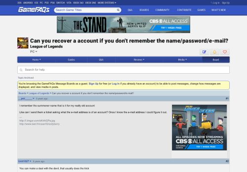 
                            12. League of Legends - GameFAQs - GameSpot