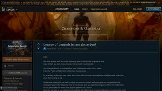 
                            4. League of Legends ist am absterben! - EUW boards