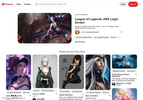 
                            10. League of Legends JINX Login Screen | COUB | Pinterest | League of ...