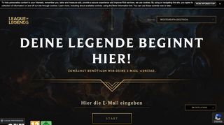 
                            1. League of Legends: Registrierung | Westeuropa