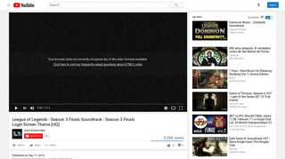 
                            8. League of Legends - Season 3 Finals Soundtrack ... - YouTube
