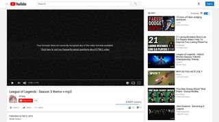 
                            6. League of Legends - Season 3 theme + mp3 - YouTube