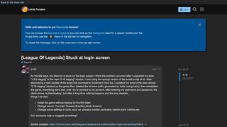 
                            8. [League Of Legends] Stuck at login screen - Support - Lutris Forums