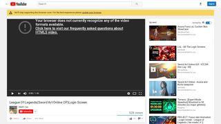 
                            3. League Of Legends(Sword Art Online OP)Login Screen - YouTube