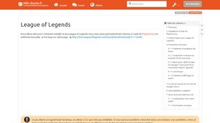 
                            10. leagueoflegends [Wiki ubuntu-fr] - Documentation Ubuntu