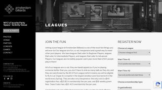 
                            12. LEAGUES – Amsterdam Billiards