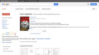 
                            8. Lean Logistics: The Nuts and Bolts of Delivering Materials and Goods