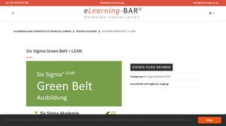 
                            10. LEAN Six Sigma Green Belt | eLearning-BAR | Marktplatz mobiles ...