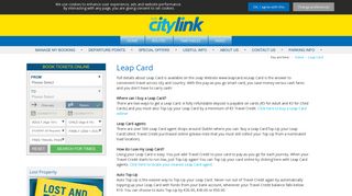 
                            5. Leap Card for Citylink | Citylink