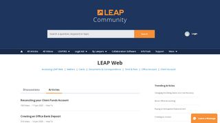 
                            5. LEAP Web - LEAP Community