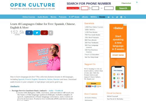 
                            9. Learn 48 Languages Online for Free | Open Culture