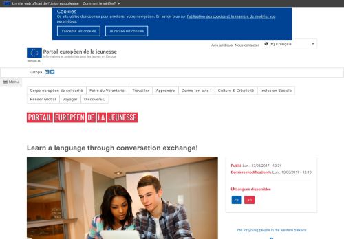 
                            7. Learn a language through conversation exchange! | European Youth ...