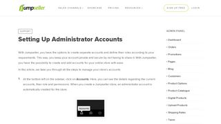
                            11. Learn about Administrator Accounts - Jumpseller