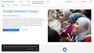 
                            3. Learn about our Community Groups Program ... - Google Developers