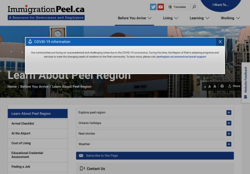 
                            13. Learn About Peel Region - Peel Immigration