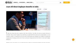 
                            6. Learn All About Employee Benefits In India - Bajaj Finserv
