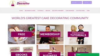 
                            3. Learn Cake Decorating Online: Home