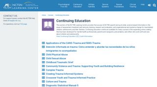 
                            2. Learn: Continuing Education - NCTSN Learning Center for Child and ...