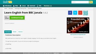 
                            9. Learn English from BBC Janala 1.0 Free Download