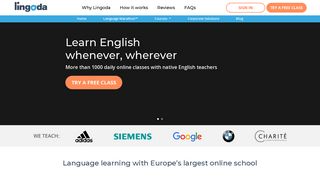 
                            3. Learn English online | Lingoda - Online Language School