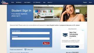 
                            1. Learn English Online with USA Learns | Student Sign In