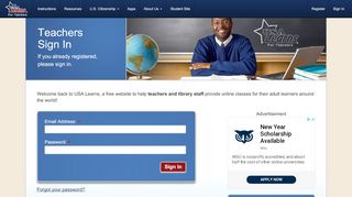 
                            2. Learn English Online with USA Learns | Teachers Sign In