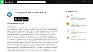 
                            12. Learn English with ABA English for Android - Free download and ...
