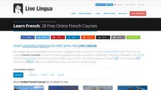 
                            9. Learn French Free- 28 Online French Courses | Live Lingua