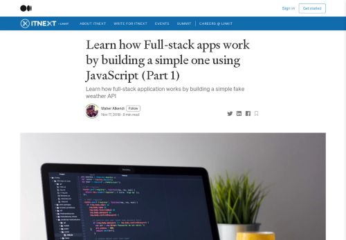 
                            13. Learn how Full-stack apps work by building a simple one using ... - itnext