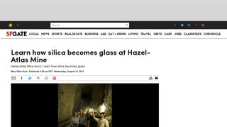 
                            7. Learn how silica becomes glass at Hazel-Atlas Mine - SFGate
