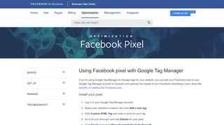 
                            13. Learn how to add the Facebook pixel in Google Tag Manager ...