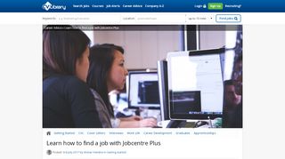 
                            9. Learn how to find a job with Jobcentre Plus | CV-Library