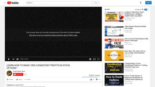 
                            5. learn how to make 100% consistent profits in stock options - YouTube