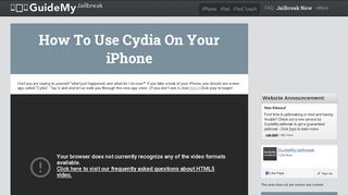 
                            9. Learn How To Use Cydia On Your iPhone - GuideMyJailbreak