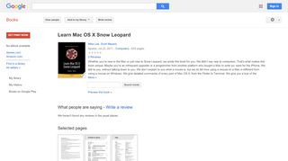 
                            9. Learn Mac OS X Snow Leopard