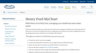 
                            2. Learn More About MyChart - MyChart | Henry Ford Health System ...